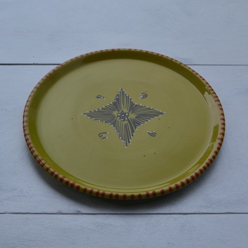 Plat à tarte Tatoué Vert 2