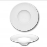 Assiette à risotto en porcelaine blanche - D 24 cm - Napoli