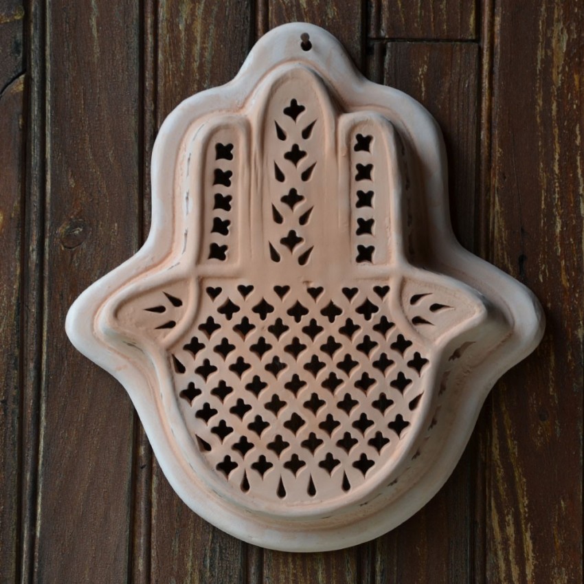 Applique murale Main de Fatma Terre cuite