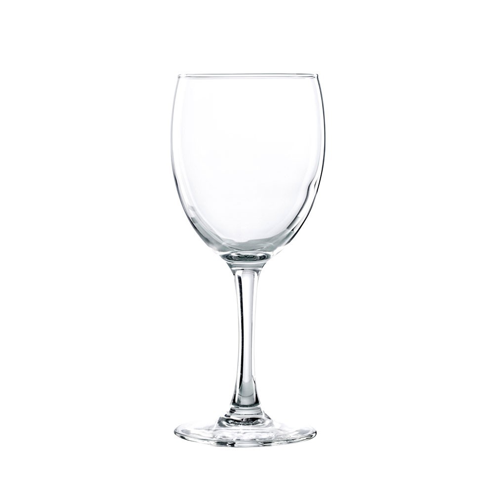 Lot de 6 verres à vin blanc 250 mL, longs pieds noirs, transparents :  : Cuisine et Maison