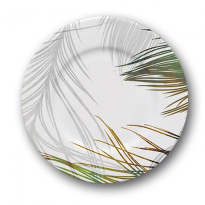 Lot de 6 assiettes à entrée et à dessert Silky - D 21 cm