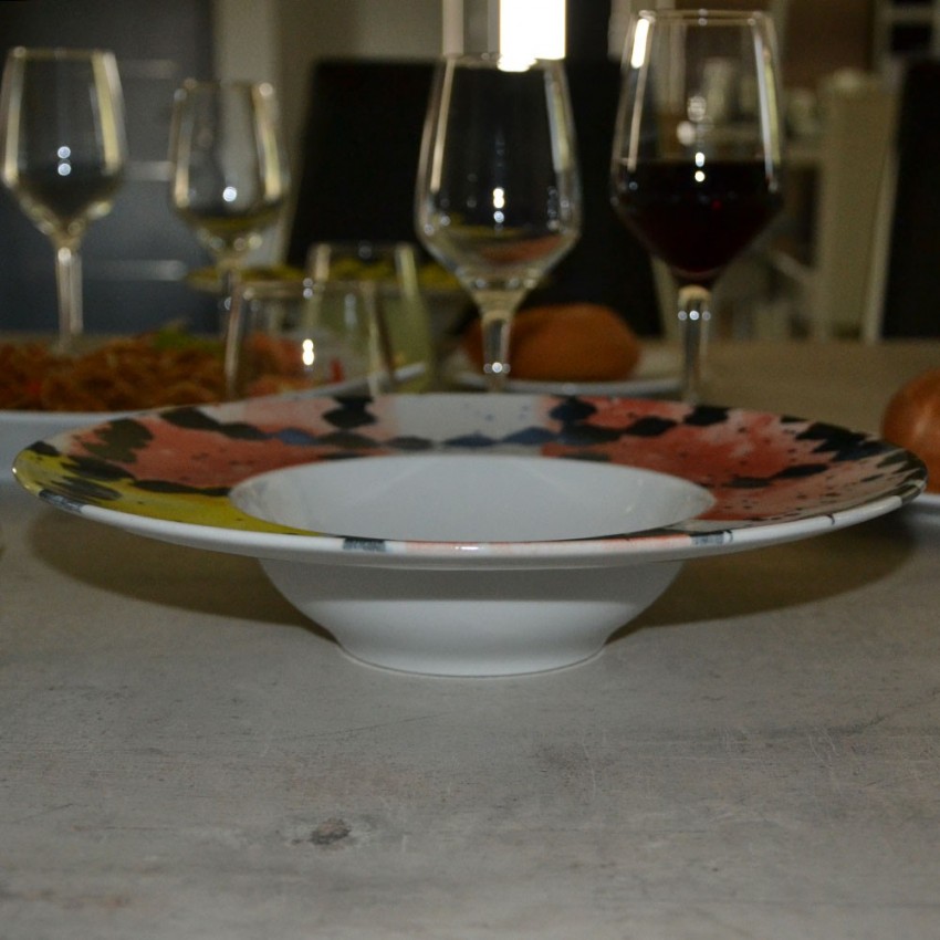 Lot de 6 assiettes à risotto Salame - D 27,5 cm - Napoli