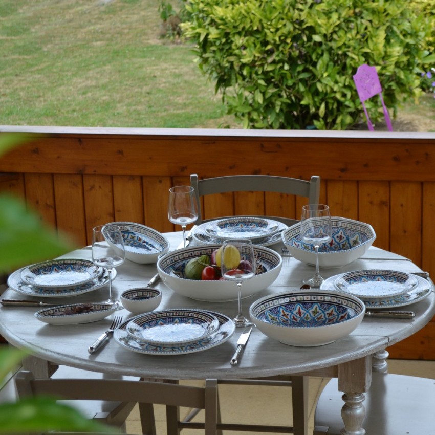 Assiette plate Bakir turquoise - D 24 cm