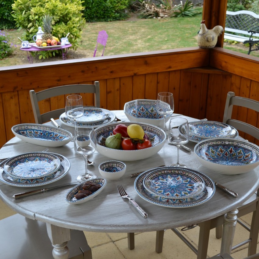 Assiette plate Bakir turquoise - D 24 cm