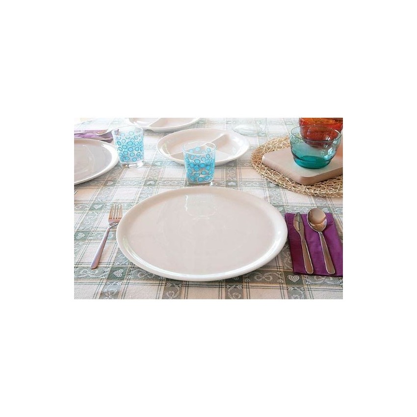 Assiette à pizza porcelaine blanche - D 28 cm - Napoli