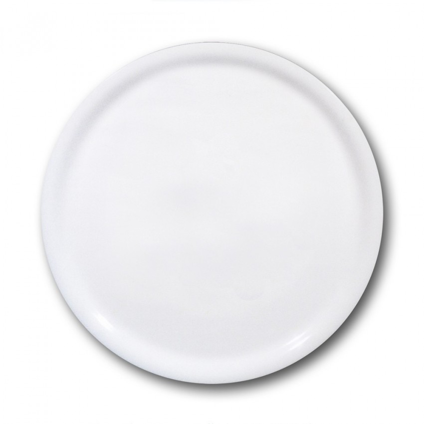 Lot 6 assiettes à pizza porcelaine blanche - D 35 cm