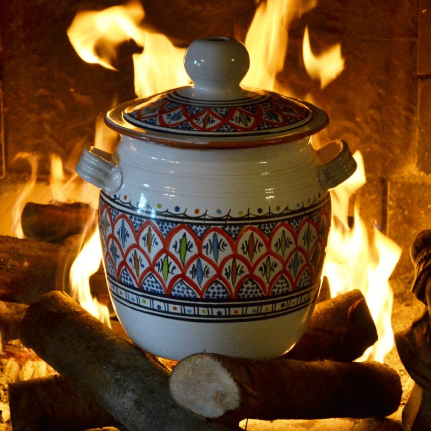 Couscoussier de cuisson - Grand Modèle - Bakir Rouge