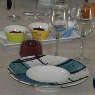 Assiette creuse à risotto Pesce - D 27,5 cm