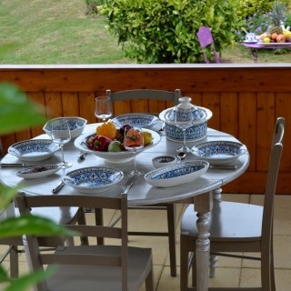 Cocotte Querouana Bakir turquoise - D 20 cm