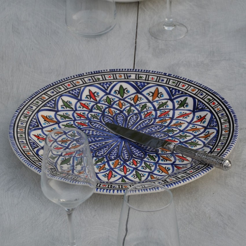 Service à dessert Bakir bleu - 12 pers