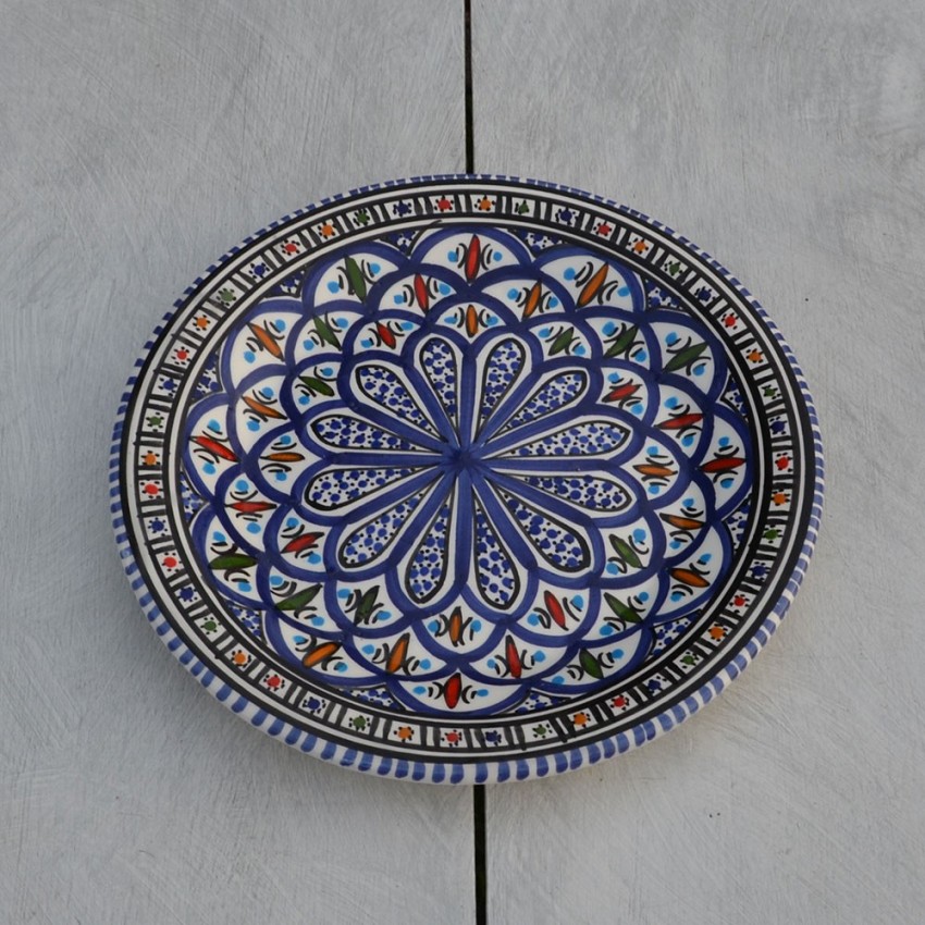 Assiette plate Bakir bleu - D 24 cm