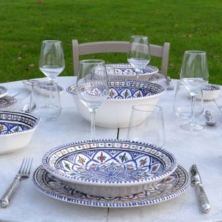 Service de table Bakir bleu - 6 pers