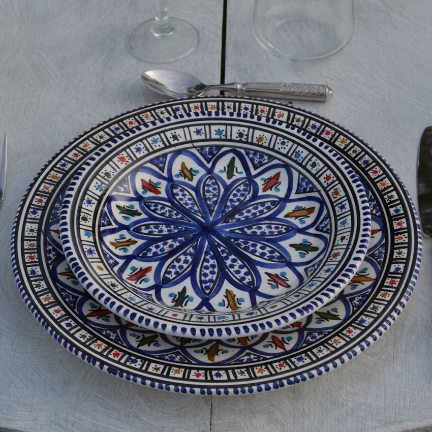 Service de table Bakir bleu - 6 pers