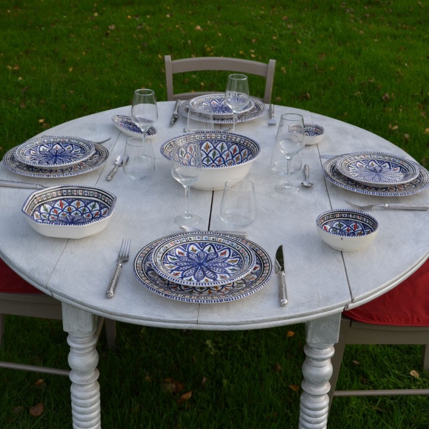 Service de table Bakir bleu - 8 pers