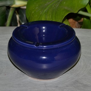 Cendrier Tunisien Uni bleu nuit - Moyen modèle