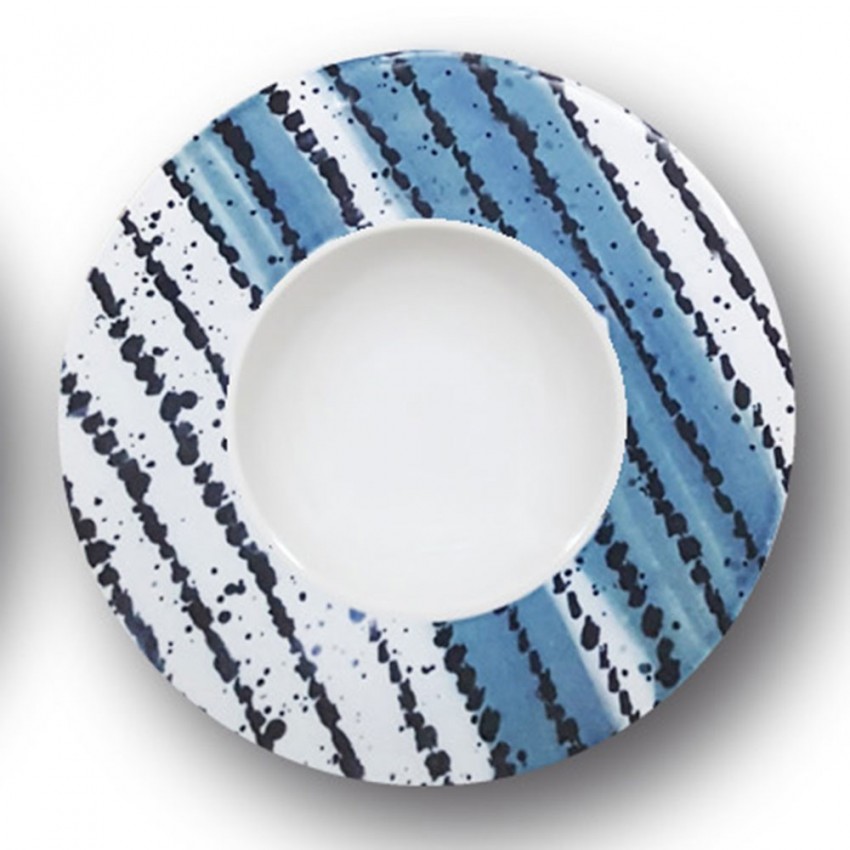 Lot de 12 assiettes de présentation et creuses D 31 cm Navona