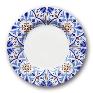 Lot de 6 assiettes plates Amalfi - D 26 cm