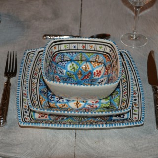 Service de table carrée Bakir Royal - 6 pers