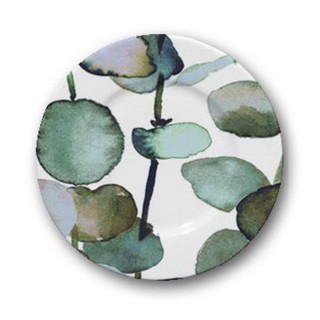 Lot de 6 assiettes à entrée et à dessert Green Tiffany - D 21 cm