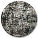 Lot de 6 assiettes à pizza Black & White - D 31 cm