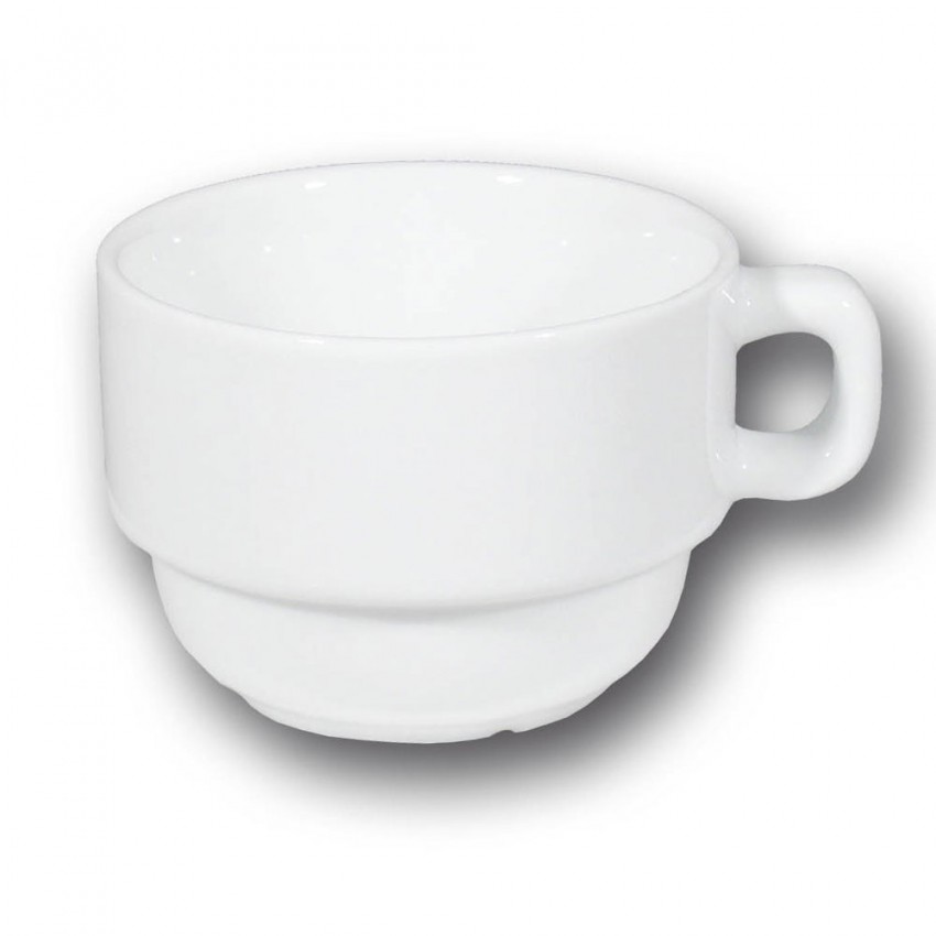 Service à thé 2 personnes porcelaine blanche - Roma