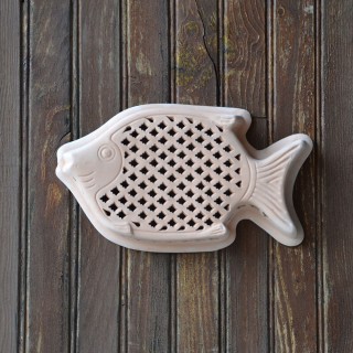 Applique murale Poisson Grand Modèle Terre cuite