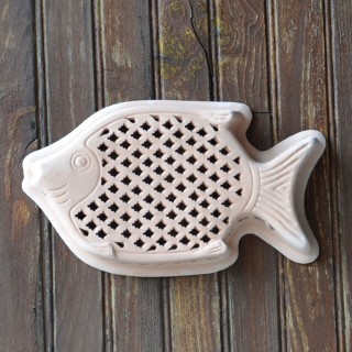 Applique murale Poisson Grand Modèle Terre cuite