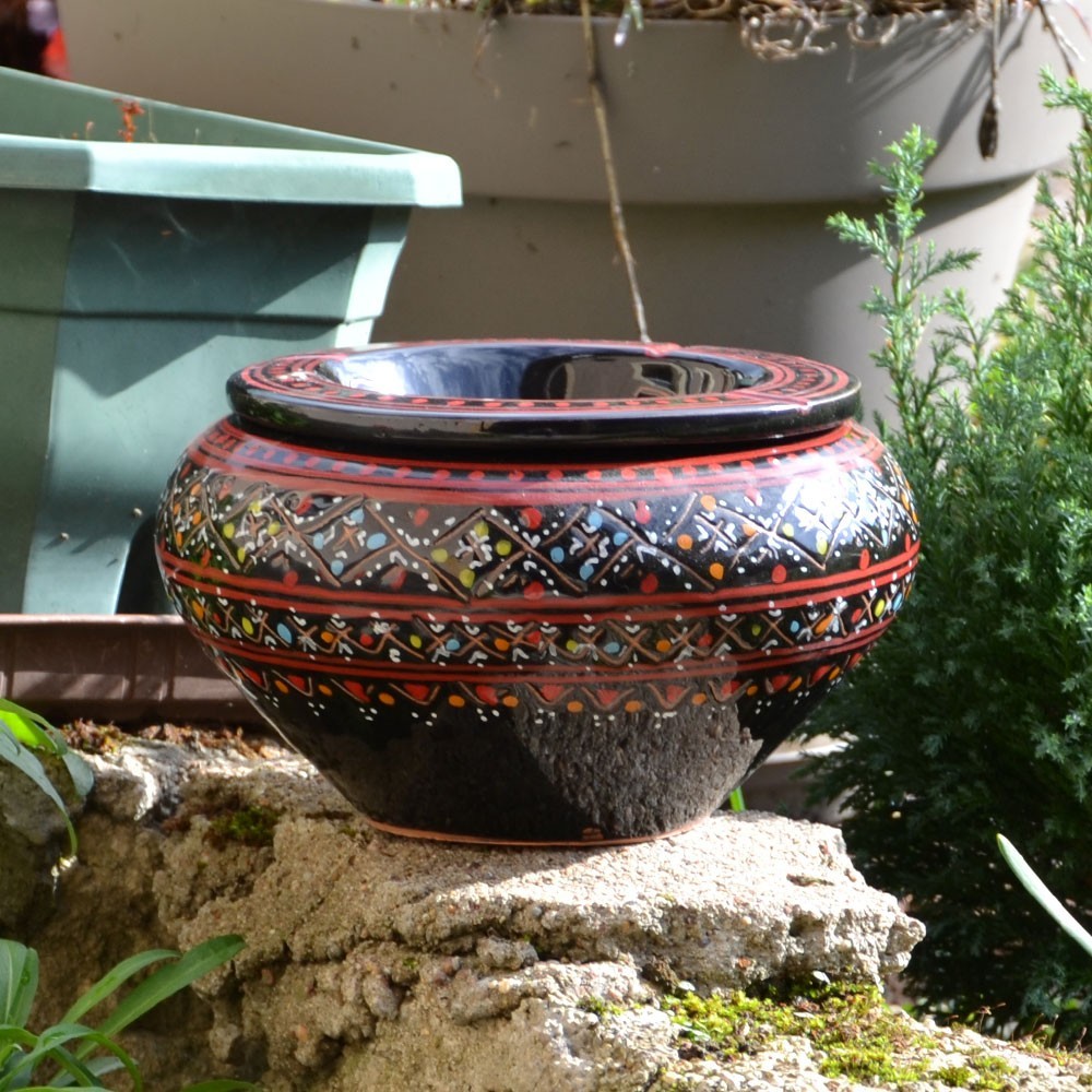 Cendrier Marocain en terracotta artisanat