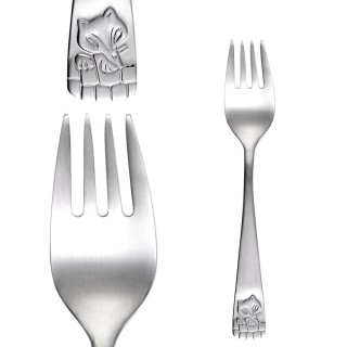 Couverts pour enfants en inox Lusol x 4 - Coffret