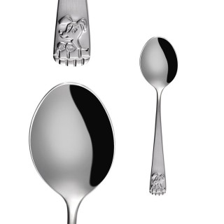 Couverts pour enfants en inox Lusol x 4 - Coffret