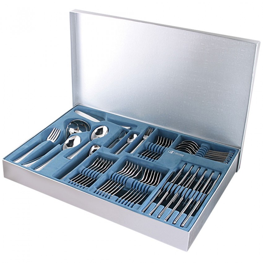 Ménagère 6 personnes 77 pièces en inox Oslo