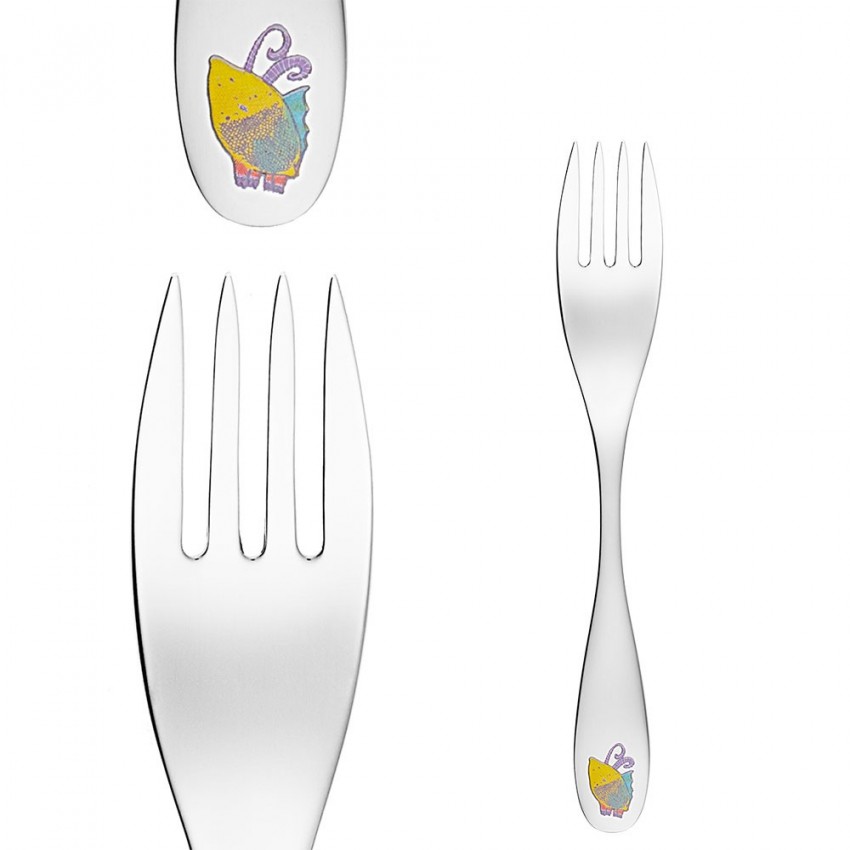 Couverts pour enfants Fruitopia en inox x 4 - Coffret