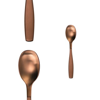 Ménagère 6 personnes en inox 24 pièces Gaya Cuivré