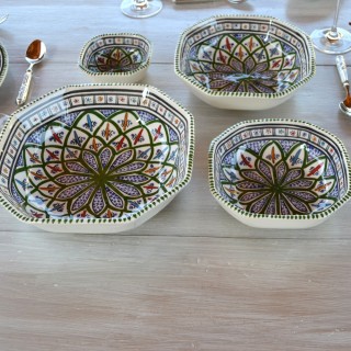 Plat octogonal Bakir vert - L 11 cm