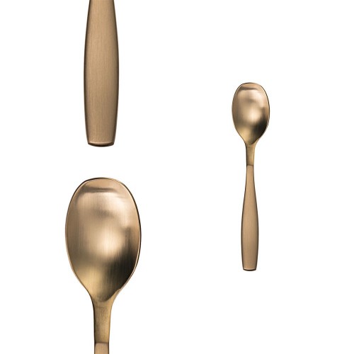 Ménagère 6 personnes en inox 24 pièces Gaya Doré 2