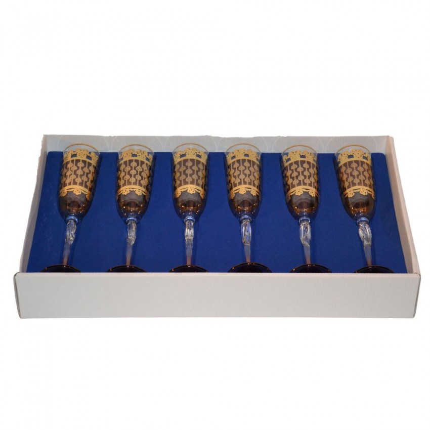 Flûtes à champagne Eliza 18 cl x 6 - Coffret