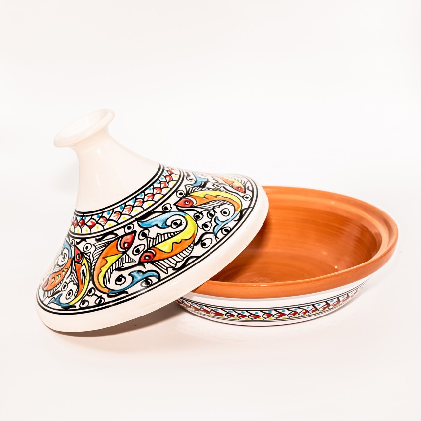 Tajine Poisson Coloré - D 31 cm