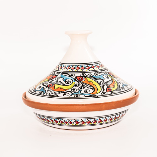 Tajine Poisson Coloré - D 31 cm