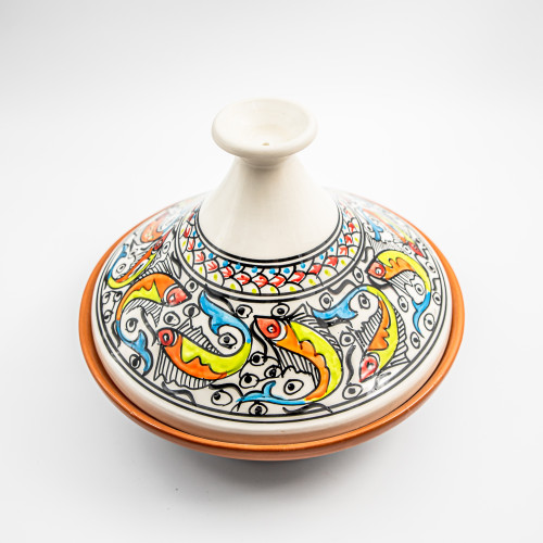 Tajine Poisson Coloré - D 31 cm