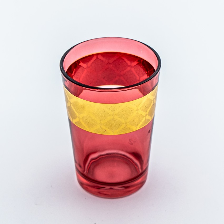 Verres à thé rouge Naël 20 cl x 6 - Coffret