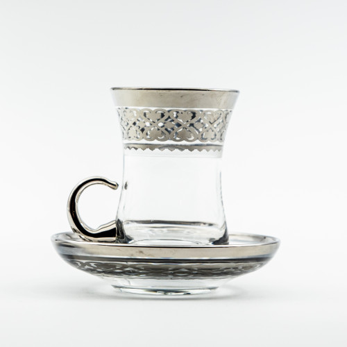 Verres à café ou à thé avec ces soucoupes Assia 10 cl x 6 - Coffret