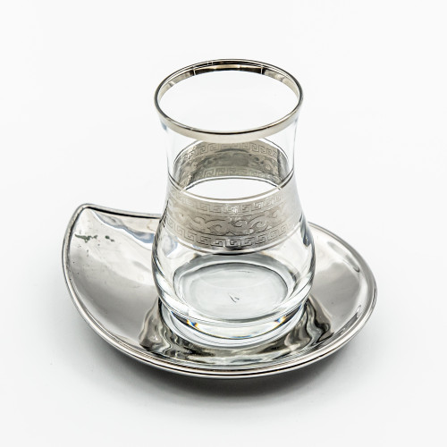 Verres à café ou à thé avec ces soucoupes Ali 10 cl x 6 - Coffret