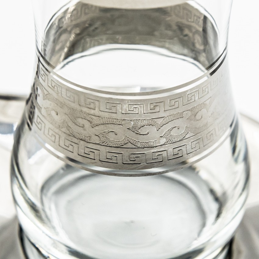 Verres à café ou à thé avec ces soucoupes Ali 10 cl x 6 - Coffret