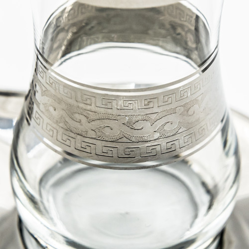 Verres à café ou à thé avec ces soucoupes Ali 10 cl x 6 - Coffret