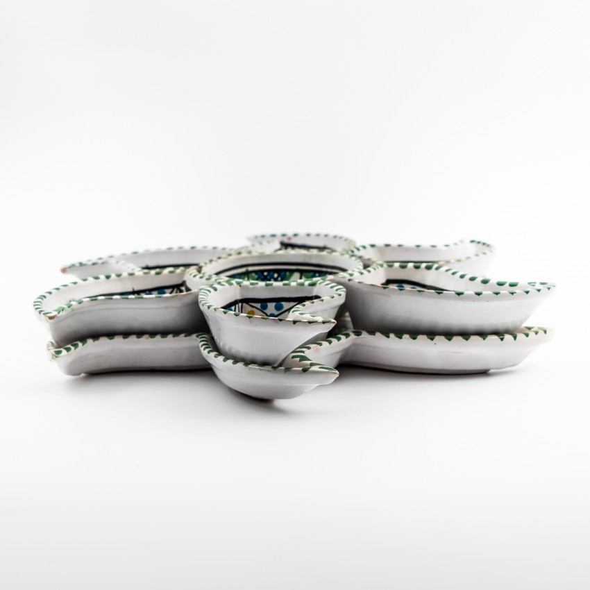 Service apéritif Etoile Bakir Vert