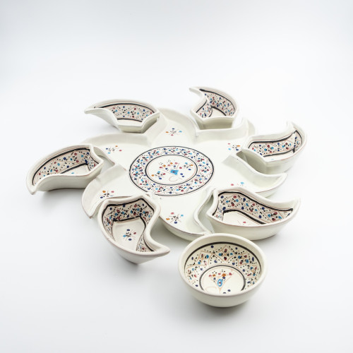 Service à apéritif Etoile Marrakech Blanc