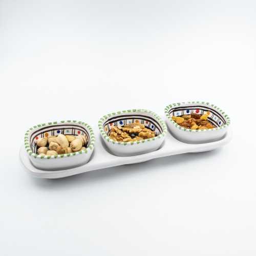 Service apéro tri-bols Anis Vert