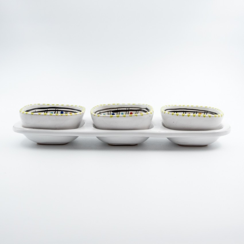 Service apéro tri-bols Anis vert clair