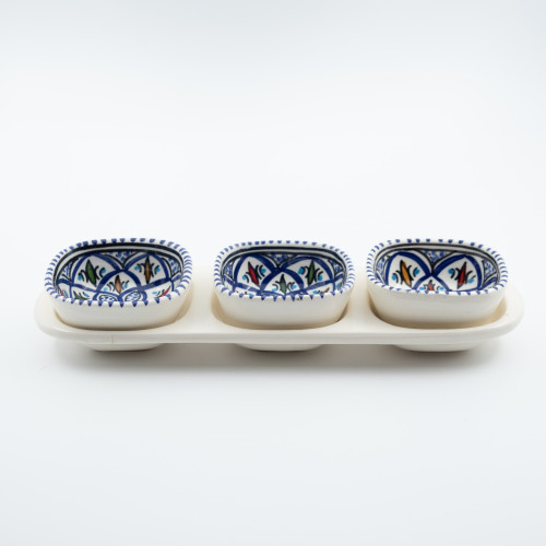 Service apéro tri-bols Bakir Bleu