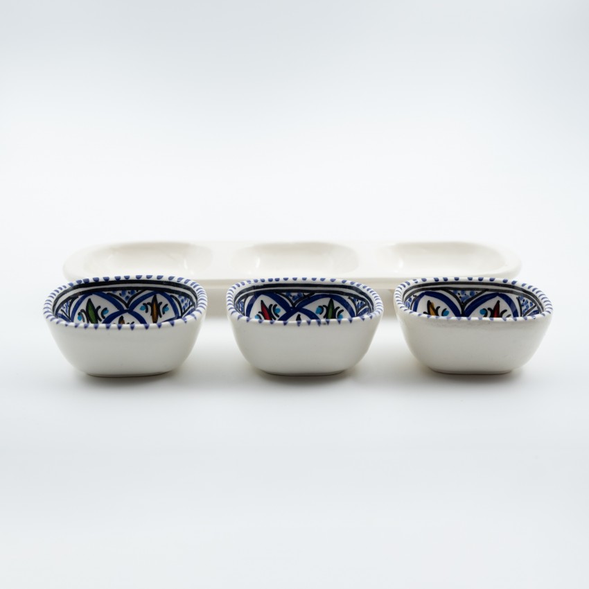 Service apéro tri-bols Bakir Bleu